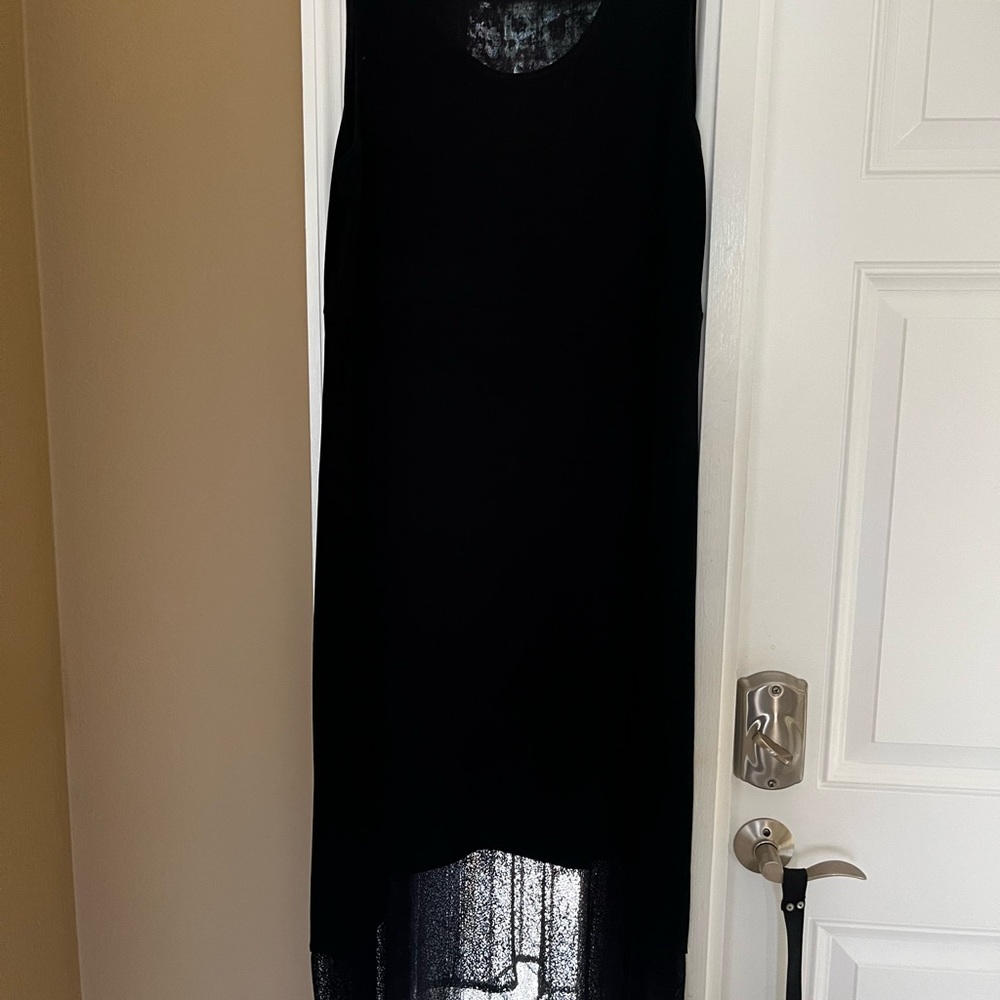 Chico’s Elegant Black High Low Dress - Picture 2 of 5